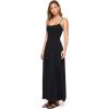 image:imageLSpace Misha Dress for Women Longline Smocked Bodice Maxi 100 Rayon Summer Sundress Adjustable Strap Aline GownBlack
