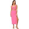 image:imageLSpace Camille Dress for Women Fitted Ribbed Maxi Ankle Length Sleeveless Scoop Neck Side Slit amp Waist CutoutsCosmo