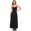 image:imageLSpace Misha Dress for Women Longline Smocked Bodice Maxi 100 Rayon Summer Sundress Adjustable Strap Aline GownBlack