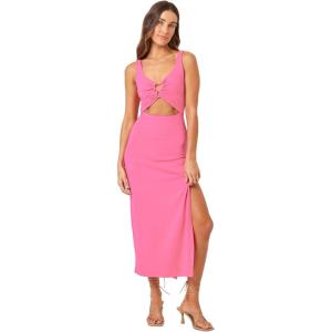 image:imageLSpace Camille Dress for Women Fitted Ribbed Maxi Ankle Length Sleeveless Scoop Neck Side Slit amp Waist CutoutsCosmo