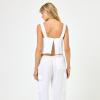 image:imageLSpace Long Island Top for Women Versatile Sleeveless Cropped Tank Top Features Thick Tank Straps Open Back amp ButtonsWhite