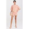 image:imageLSpace Make Waves Sweater for Women Knit Top with Scalloped Hem Oversized Fit Loose Short Sleeve Top Made of 100 CottonCatching Sunsets