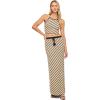image:imageLSpace Bianca Top for Women Crochet Crop Top with Halter Neck and Adjustable Straps Criss Cross Back 100 CottonTip the Scales Stripe