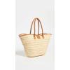 image:imageLSpace Alfie Bag Featuring Faux Leather Straps Magnetic Flap Closure and Multipurpose Cornhusk Body Large Tote Bag Natural