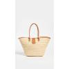 image:imageLSpace Alfie Bag Featuring Faux Leather Straps Magnetic Flap Closure and Multipurpose Cornhusk Body Large Tote Bag Natural