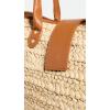 image:imageLSpace Alfie Bag Featuring Faux Leather Straps Magnetic Flap Closure and Multipurpose Cornhusk Body Large Tote Bag Natural