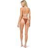 image:imageLSpace Levy Bikini Bottom for Women Bitsy Coverage Low Rise Bottom Adjustable Side Tie Featuring Color Block FabricCoffeeCream