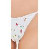 image:imageLSpace Levy Bikini Bottom for Women Bitsy Coverage Low Rise Bottom Adjustable Side Tie Featuring Color Block FabricWhite