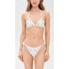 image:imageLSpace Levy Bikini Bottom for Women Bitsy Coverage Low Rise Bottom Adjustable Side Tie Featuring Color Block FabricWhite