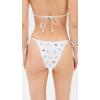image:imageLSpace Levy Bikini Bottom for Women Bitsy Coverage Low Rise Bottom Adjustable Side Tie Featuring Color Block FabricWhite