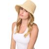 image:imageLSpace Paco Hat for Women Lightweight Bucket Hat for Summer Vacation and Outdoors Sun Protection 100 Raffia Natural