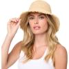 image:imageLSpace Paco Hat for Women Lightweight Bucket Hat for Summer Vacation and Outdoors Sun Protection 100 Raffia Natural