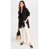 image:imageLSpace Rio Tunic for Women Button Down Collared Shirt Long Sleeve Top With Buttoned Cuffs Beach Cover Up 100 LinenBlack