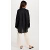 image:imageLSpace Rio Tunic for Women Button Down Collared Shirt Long Sleeve Top With Buttoned Cuffs Beach Cover Up 100 LinenBlack