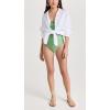 image:imageLSpace Rio Tunic for Women Button Down Collared Shirt Long Sleeve Top With Buttoned Cuffs Beach Cover Up 100 LinenWhite