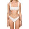 image:imageLSpace Rocky Bikini Bottom for Women Classic Coverage Low Waisted Bottom Wide Strips on Hips Swimsuit Bottom for SummerLurex Stripe