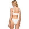 image:imageLSpace Rocky Bikini Bottom for Women Classic Coverage Low Waisted Bottom Wide Strips on Hips Swimsuit Bottom for SummerLurex Stripe