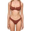 image:imageLSpace Rocky Bikini Bottom for Women Classic Coverage Low Waisted Bottom Wide Strips on Hips Swimsuit Bottom for SummerTobacco