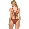 image:imageLSpace Rocky Bikini Bottom for Women Classic Coverage Low Waisted Bottom Wide Strips on Hips Swimsuit Bottom for SummerTobacco