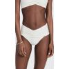 image:imageLSpace Bardot Bikini Bottom for Women High Waisted Swimsuit with Front Ruching and Classic CoverageCream