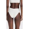 image:imageLSpace Bardot Bikini Bottom for Women High Waisted Swimsuit with Front Ruching and Classic CoverageCream