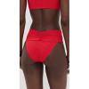 image:imageLSpace Bardot Bikini Bottom for Women High Waisted Swimsuit with Front Ruching and Classic CoverageFlame