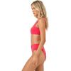 image:imageLSpace Bardot Bikini Bottom for Women High Waisted Swimsuit with Front Ruching and Classic CoveragePoutBright Fuchsia
