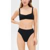 image:imageLSpace Effie Bikini Top for Women Whipstich Bralette Medium Support Wide Strap Sporty Fit Cutout Back amp Removable PadsBlack