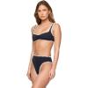 image:imageLSpace Effie Bikini Top for Women Whipstich Bralette Medium Support Wide Strap Sporty Fit Cutout Back amp Removable PadsBlackcream