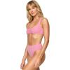 image:imageLSpace Effie Bikini Top for Women Whipstich Bralette Medium Support Wide Strap Sporty Fit Cutout Back amp Removable PadsFleur