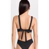 image:imageLSpace Harley Bikini Top for Women TwoPiece Swim Featuring Medium Coverage Plunge Neckline Tie Back amp Wide StrapsBlack