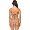 image:imageLSpace Hazel Bikini Top for Women Ribbed Bralette Featuring Adjustable Straps and Removable PadsBrown Sugar