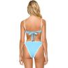 image:imageLSpace Hazel Bikini Top for Women Ribbed Bralette Featuring Adjustable Straps and Removable PadsSeaspraycream