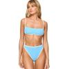 image:imageLSpace Hazel Bikini Top for Women Ribbed Bralette Featuring Adjustable Straps and Removable PadsSeaspraycream