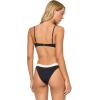 image:imageLSpace Peyton Bikini Top for Women Two Piece Swim Medium Coverage Bralette Fit U Wire Front amp Adjustable StrapsBlackcream