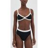 image:imageLSpace Taylor Bikini Top for Women Colorblock Bralette Swimsuit Cinched Front Supportive BikiniBlackcream