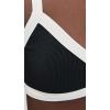image:imageLSpace Taylor Bikini Top for Women Colorblock Bralette Swimsuit Cinched Front Supportive BikiniBlackcream