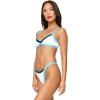 image:imageLSpace Taylor Bikini Top for Women Colorblock Bralette Swimsuit Cinched Front Supportive BikiniCrmdptseaspry