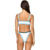 image:imageLSpace Taylor Bikini Top for Women Colorblock Bralette Swimsuit Cinched Front Supportive BikiniCrmdptseaspry