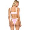 image:imageLSpace Taylor Bikini Top for Women Colorblock Bralette Swimsuit Cinched Front Supportive BikiniPink Sugar Cream