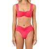 image:imageLSpace Womens Marlee Bikini Top ButterySoft Swim Bralette Features Ruched Front for Custom Coverage Pout XS