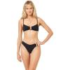 image:imageLSpace Peyton Bikini Top for Women Two Piece Swim Medium Coverage Bralette Fit U Wire Front amp Adjustable StrapsBlack