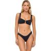 image:imageLSpace Willow Bikini Top for Women Stylish Bralette Fit Center Ring Detail ExtraThick Shoulder Straps Removable PadsBlack