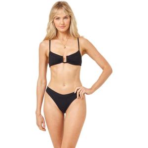 image:imageLSpace Peyton Bikini Top for Women Two Piece Swim Medium Coverage Bralette Fit U Wire Front amp Adjustable StrapsBlack