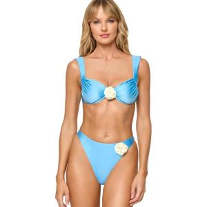 image:imageLSpace Stella Bikini Top for Women Maximum Support and Coverage Underwire Demi Cup Adjustable Back for Customizable FitSeaspraycream