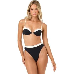 image:imageLSpace Sunrise Shell Bikini Top for Women Medium Support amp Coverage Underwire Cup Adjustable Straps for Customizable FitBlackCream