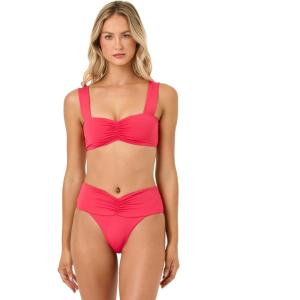 image:imageLSpace Womens Marlee Bikini Top ButterySoft Swim Bralette Features Ruched Front for Custom Coverage Pout XS