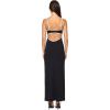 image:imageLSpace Jordana Dress for Women Soft FormFitted Ribbed Midi Dress Adjustable Spaghetti Strap Statement Back CutoutBlackcream