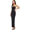 image:imageLSpace Jordana Dress for Women Soft FormFitted Ribbed Midi Dress Adjustable Spaghetti Strap Statement Back CutoutBlackcream