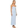 image:imageLSpace Jordana Dress for Women Soft FormFitted Ribbed Midi Dress Adjustable Spaghetti Strap Statement Back CutoutYacht Club Stripe